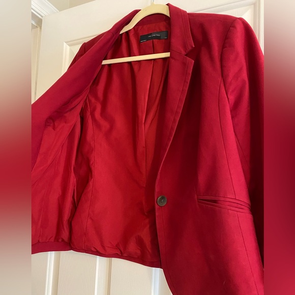 Red blazer - 3/4 length sleeve - Picture 4 of 5